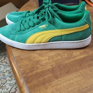 Puma Suede Green/Yellow Size 10.5 (Mens)